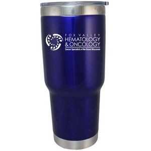 32 Oz. Blue Boss Stainless Travel Mug Double Wall Vacuum Insulated