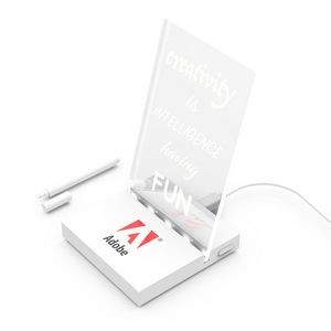 ClearPad Glow: Light-up reusable memo pad