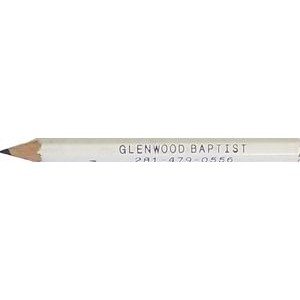 Hex golf pencil, without eraser, 1 line of custom text (always sharpened)