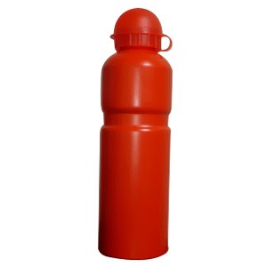 Red Aluminum Water Bottle w/ Dome Cap