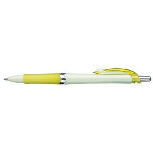Retractable Ballpoint Pen w/ Zigzag Band & Twisted Pocket Clip