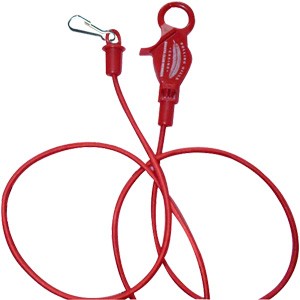 Red ABS Bungee Cord Luggage Strap w/ Clip (36")