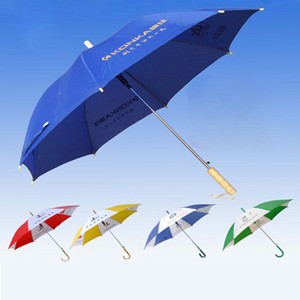 Polyester Advertisement Umbrella w/ Steel Shaft