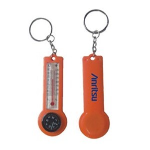 Compass Keychain w/ Thermometer