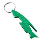 Green Fish Bottle Opener Keychain