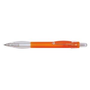 Retractable Ballpoint Pen w/ Balloon Grip & Pointed Clip