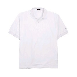 Golf Polo Shirt w/ 2 Wood Tone Buttons - Short Sleeve