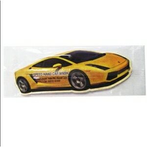 Yellow Sports Car Air Freshener