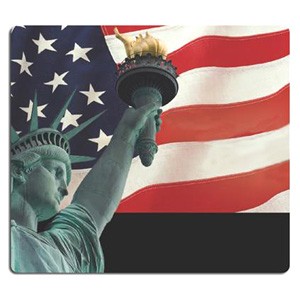 U.S. Flag Mouse Pad w/ Statue of Liberty