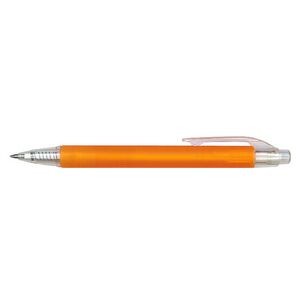 Retractable Ballpoint Pen w/ Clear Pocket Clip & Tip