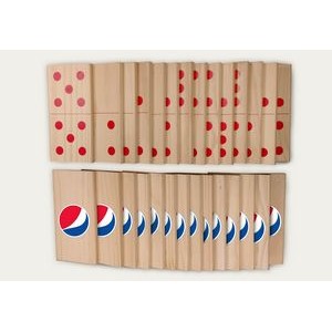 Giant Custom Branded Dominoes 28 Game Pieces Game