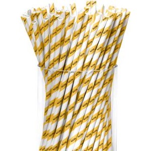 Recyclable Paper Straw (Custom Printed Logo)