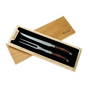 Laguiole California Carving Knife & Fork Set