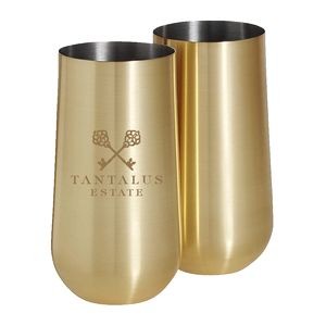 Stainless Steel Stemless Champagne Flute