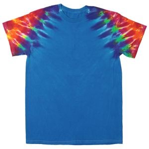Royal Blue Rainbow Zig Zag Short Sleeve T-Shirt