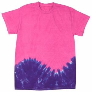 Pink/Purple Team Horizontal Wave Short Sleeve T-Shirt