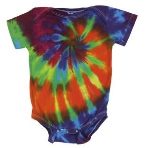 Intense Rainbow Spiral Infant Body Suit