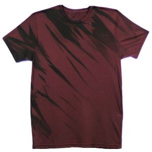 Black/Maroon Red Eclipse Graffiti Short Sleeve T-Shirt