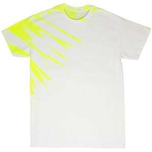 Neon Yellow/White Eclipse Graffiti Short Sleeve T-Shirt