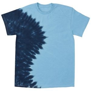 Sky Blue/Navy Blue Team Vertical Wave Short Sleeve T-Shirt