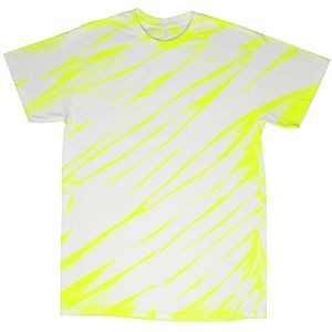 Neon Yellow/White Laser Graffiti Short Sleeve T-Shirt