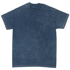 Navy Blue Mineral Wash Short Sleeve T-Shirt