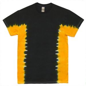 Black/Gold Yellow Team Side Stripe Short Sleeve T-Shirt