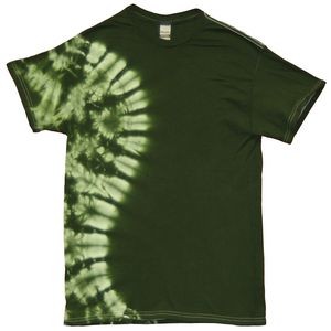 Forest Green Vertical Wave Short Sleeve T-Shirt