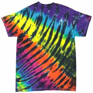 Black Rainbow Tiger Stripe Short Sleeve T-Shirt