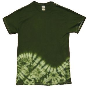 Forest Green Bottom Wave Short Sleeve T-Shirt