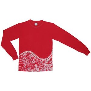 Red Bottom Wave Long Sleeve T-Shirt