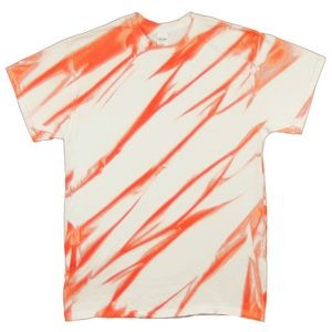 Neon Orange/White Laser Graffiti Short Sleeve T-Shirt