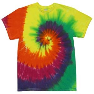 Green Rainbow Spiral Short Sleeve T-Shirt