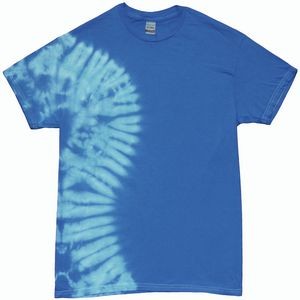 Royal Blue Vertical Wave Short Sleeve T-Shirt