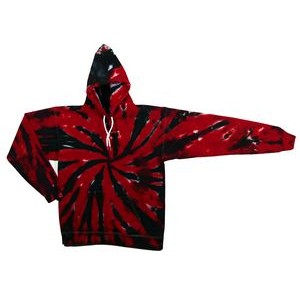 Red Black Team Web Zip Hooded Sweatshirt