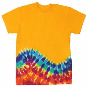Golden Rainbow Bottom Wave Short Sleeve T-Shirt