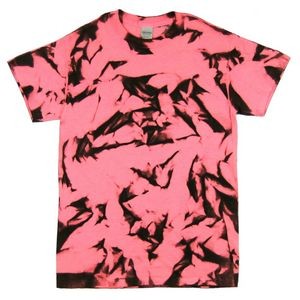 Black/Neon Pink Nebula Graffiti Short Sleeve T-Shirt