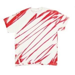 Red/White Laser Graffiti Short Sleeve T-Shirt