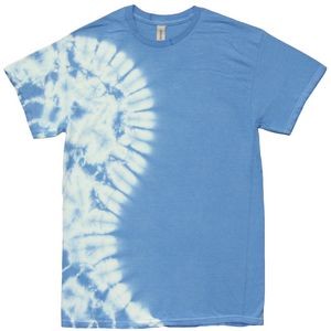 Sky Blue Vertical Wave Short Sleeve T-Shirt