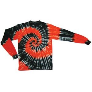 Orange/Black Team Spiral Long Sleeve T-Shirt
