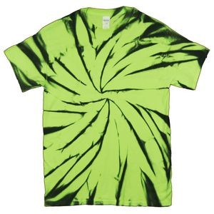 Black/Neon Green Vortex Graffiti Short Sleeve T-Shirt