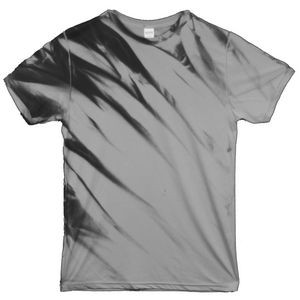 Black/Silver Gray Eclipse Graffiti Short Sleeve T-Shirt