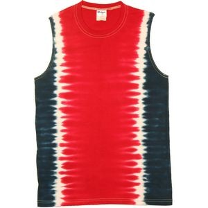 Red/Navy Blue Team Side Stripe Sleeveless T-Shirt