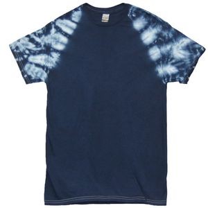 Navy Blue Baseball Sleeve Short Sleeve T-Shirt