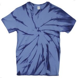 Royal Blue Heather Vortex Graffiti Short Sleeve T-Shirt