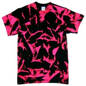 Neon Pink/Black Nebula Graffiti Short Sleeve T-Shirt
