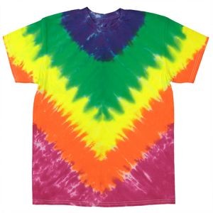 Green Rainbow Vee Short Sleeve T-Shirt