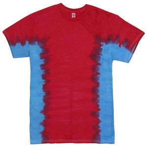 Red/Royal Blue Team Side Stripe Short Sleeve T-Shirt