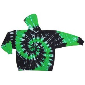 Kelly Green/Black Team Spiral Hooded Sweatshirt