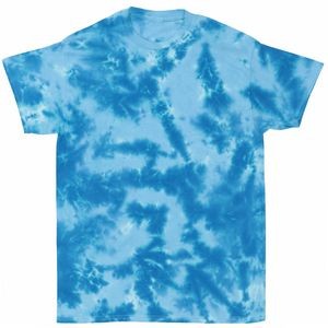 Sky Blue/Royal Blue Crinkle Short Sleeve T-Shirt